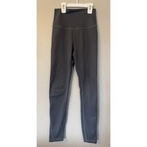 ACTA Gray Recycled Polyester Blend Athletic Leggings Womans Size Small